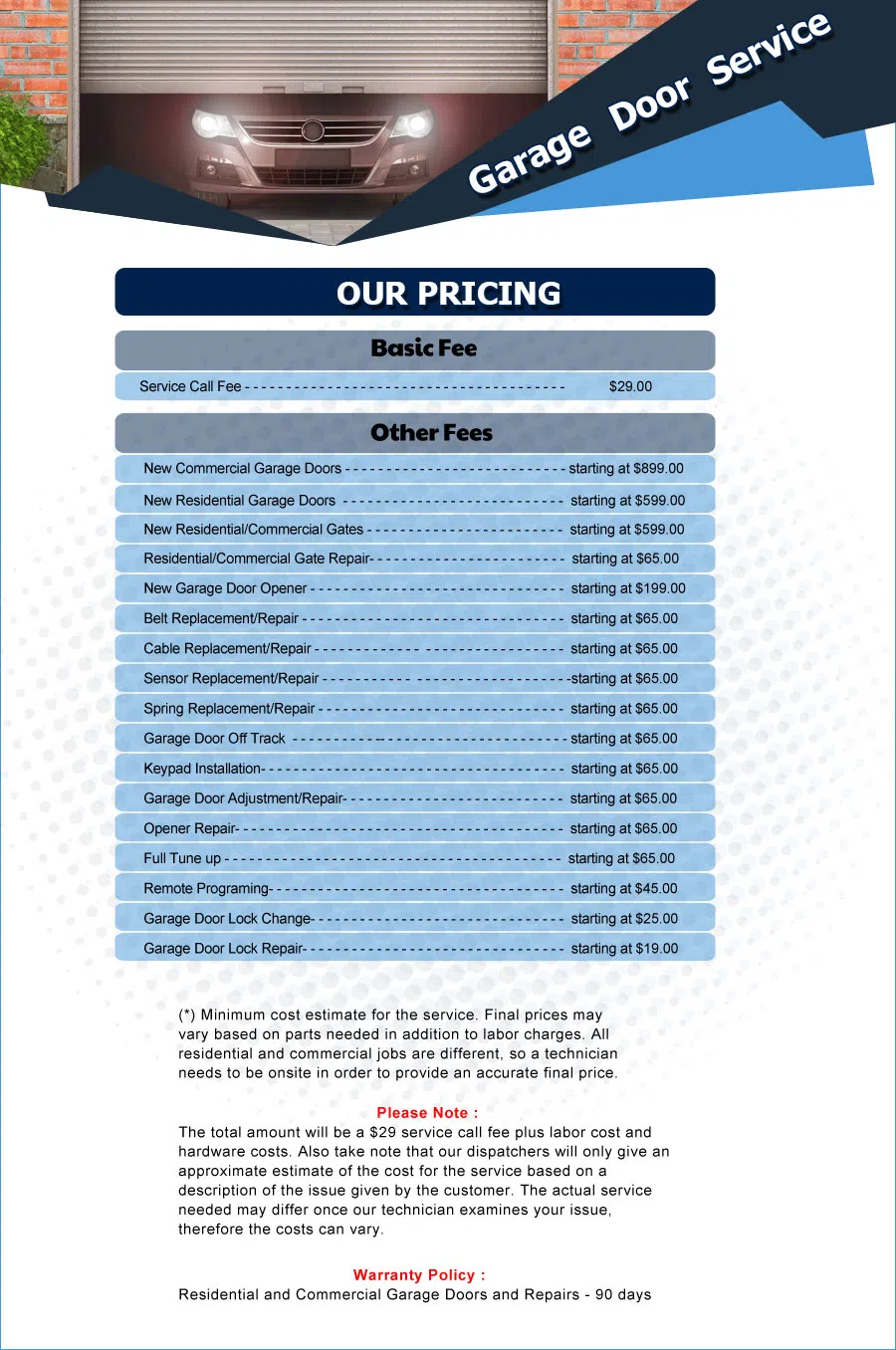 United Garage Door Center Line, MI 586-473-1524