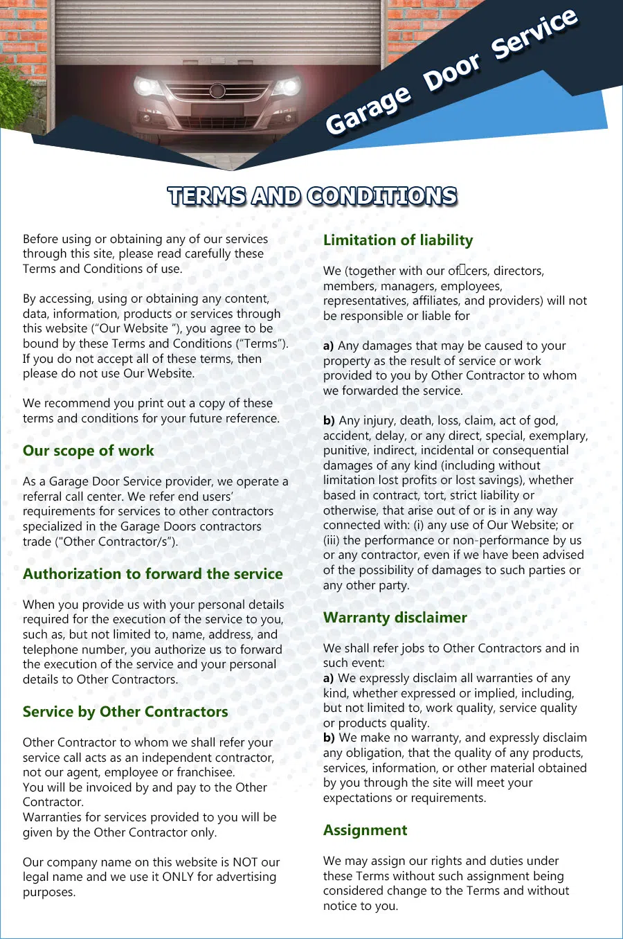 United Garage Door Center Line, MI 586-473-1524